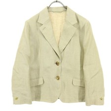 Margaret Howell Womens Jacket 2 Beige Linen Japan British Heritage Classic Auth