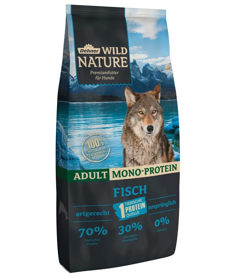 Dehner Wild Nature Trockenfutter Hundefutter, Mono-Protein Adult 12 Kg NEU OVP