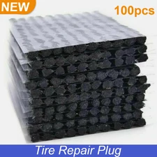 100pcs Tire Repair Plug Car Puncture Recovery Tyre Tubeless Seal Plug Strip US