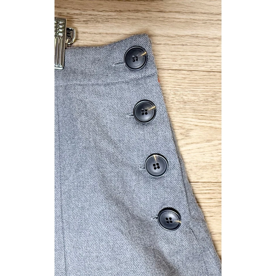 Falda Boden Esme Tweed Lana Línea A | Falda Midi Gris Heritage EE. UU. 10 Foto 3 de 4