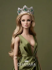 Beauty Pageant Diamond Crown/Tiara Babies_Fashion Royalty Dolls_2025-Green2