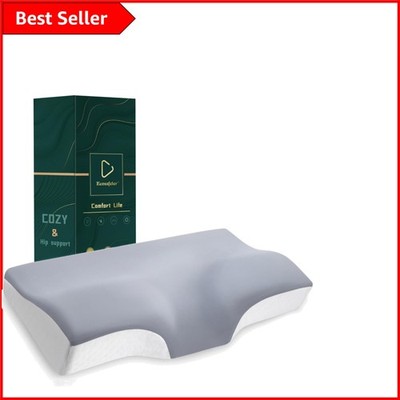 Superior Comfort Hals-Kissen - Tiefschlaf & Schmerzlinderung mit waschbarem Bezug