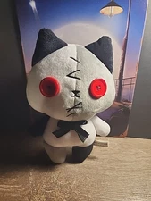 NEW Fukuya Patch Patch Friends Cat Black White Mini Plush 8” Doll Stuffed Toy