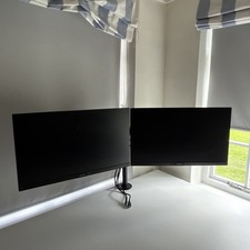 Philips 27-inch Dual Monitors and VonHaus Dual Monitor Mount (Philips 273V7QDAB)