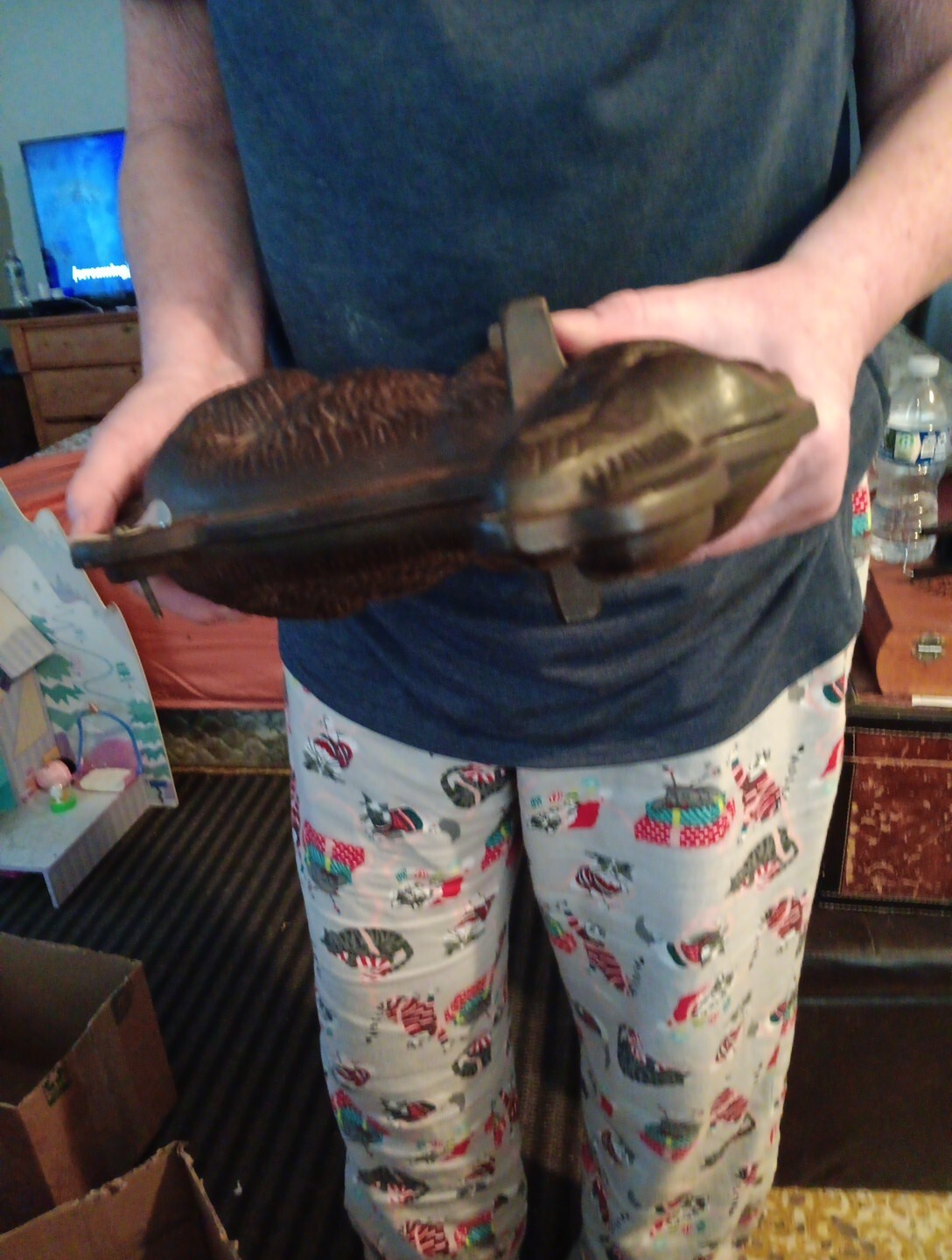 Antique Griswold Cast Iron Bunny Cake/Chocolate Mold Made In Erie,PA