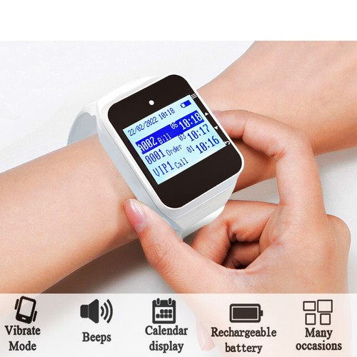 Restaurant Pager Wireless Waiter Calling System Watch Receiver Call Button - Zdjęcie 14 z 21