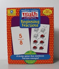 Judy Instructo Hands-On Learning Math Card Game Beginning Fractions