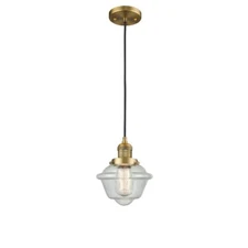 Innovations SM Oxford 8" Mini Pendant, 201C Series, BB/Seedy - 201C-BB-G534