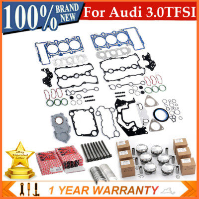 Engine Piston Gasket Overhaul Rebuild Kit For VW Audi A6 A7 A8 S4 S5 Q7 3.0TFSI