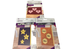 GEMINI EMBOSSING FOLDERS 5 x 7" TRIO SET OF ALL THREE