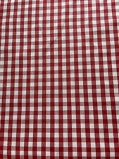 Laura Ashley Gingham Scarlet Fabric (Per Metre)
