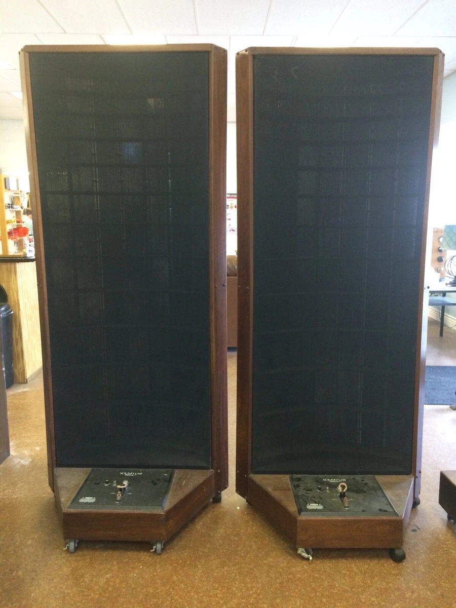 SOUNDLABS A1 Electrostatic Loudspeakers Used Please Read