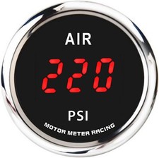 W Pro 52mm 2-116 Digital Air Pressure Gauge Psi Red Led Air Ride Suspension