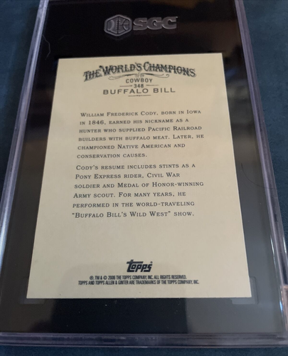 2006 Topps Allen & Ginter’s Buffalo Bill SGC 10 GEM Allen & Ginter Card Western - Picture 8 of 10
