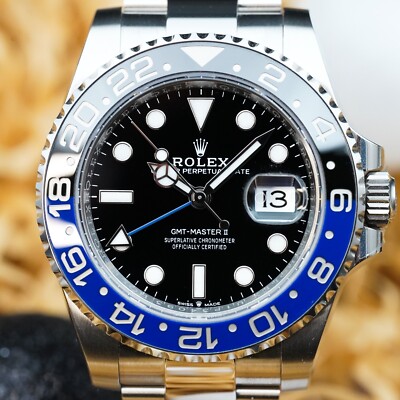 NEW Rolex GMT-Master II Batman Black Blue Steel - FULL SET - 126710BLNR