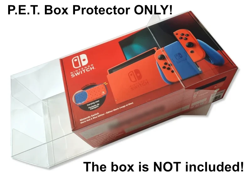 PREMIUM P.E.T. Plastic Box Protector Nintendo Switch LARGER Console Box - Image 2 of 4