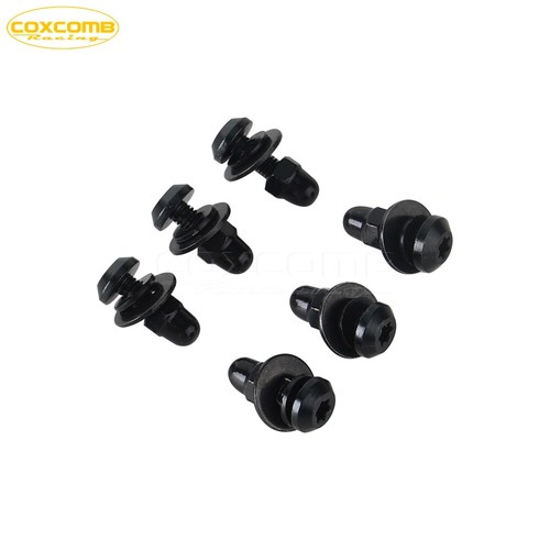 6Pcs Black T25 Front Fairing Windshield Windscreen Bolts Screw For Road King - Picture 9 of 10