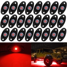 Red Led Rock Lights Underbody Light For Jeep Offroad Truck Atv Utv Suv 4x4 Car