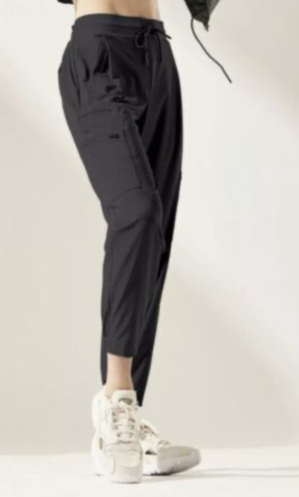 Athleta Supplex Nylon Jogger Pants Black Size Small