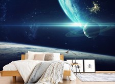 3D Blau Planet C9926 Tapete Wandbild Fototapete Abnehmbarer Amy 24