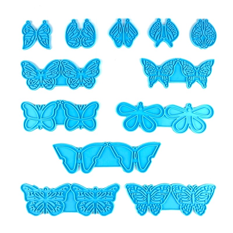 Silicone Earring Molds Resin Epoxy Casting Molds for DIY Earring Jewelry Making