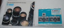 Canon vintage camera  lenses literature, LOT OF 2 ITEMS