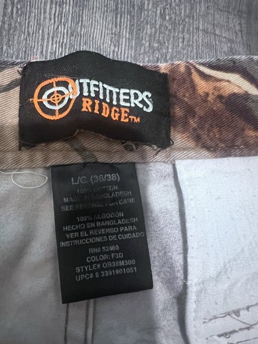 Realtree Hardwoods By Outfitters Ridge Camo Hunting Pants~ Large - Picture 3 of 3