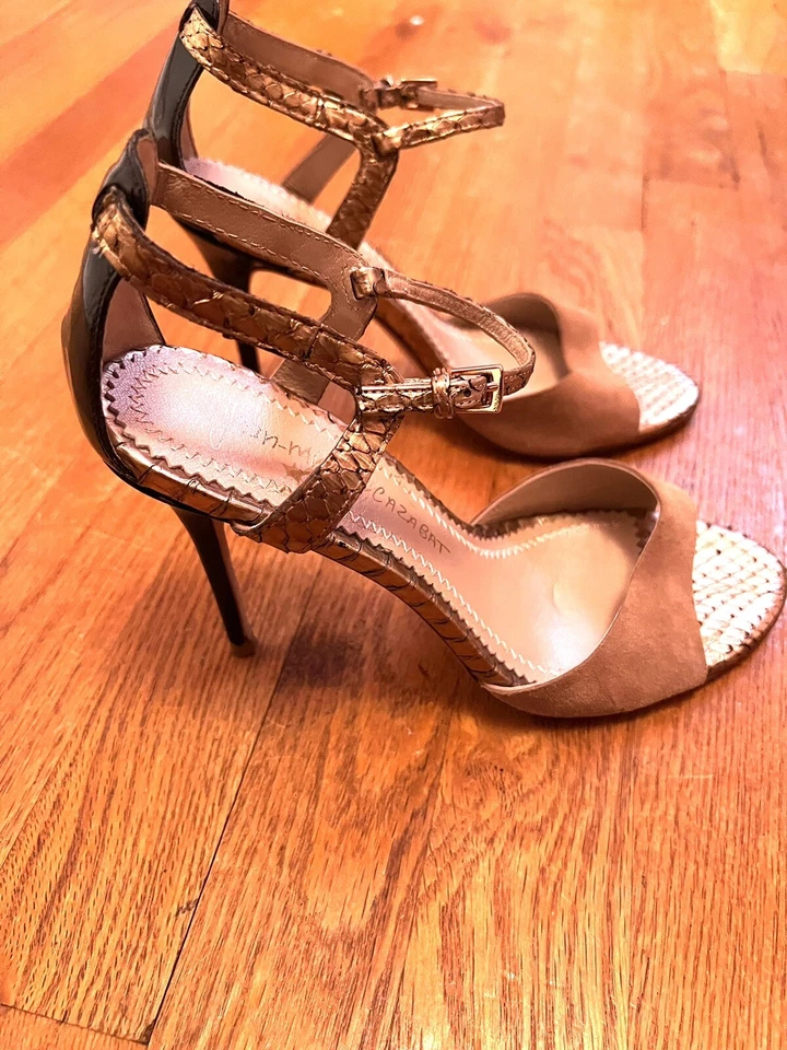 SALTOS JEAN-MICHEL CAZABAT CAMURÇA BRONZEADA OZARA TAMANHO 38.5 - Imagem 2 de 4