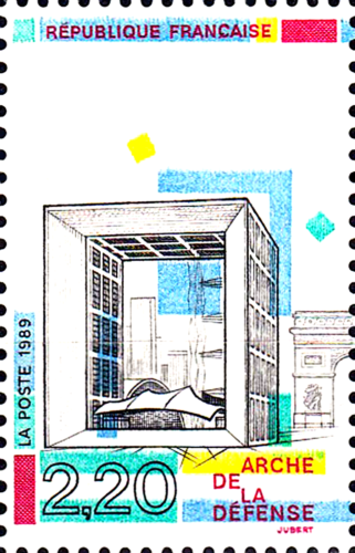 2710 postfrisch MNH Frankreich Jahrgang 1989 Architektur Gebäude Grande Arche - Bild 1 von 1