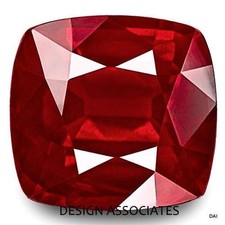 8 MM RUBY SQUARE CUSHION CUT EARTH MINED AND TREATED GEMSTONE AAA 178986