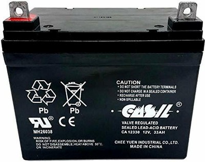 2 Pack CASIL 12v 33ah for 35ah Drive Gladiator G694 Scooter Drive Medalist RWD