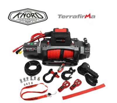 TERRAFIRMA M12.5S 12 V ELEKTRISCHE WINDE SYNTHETISCHES SEIL 2 FERNBEDIENUNG TF3320