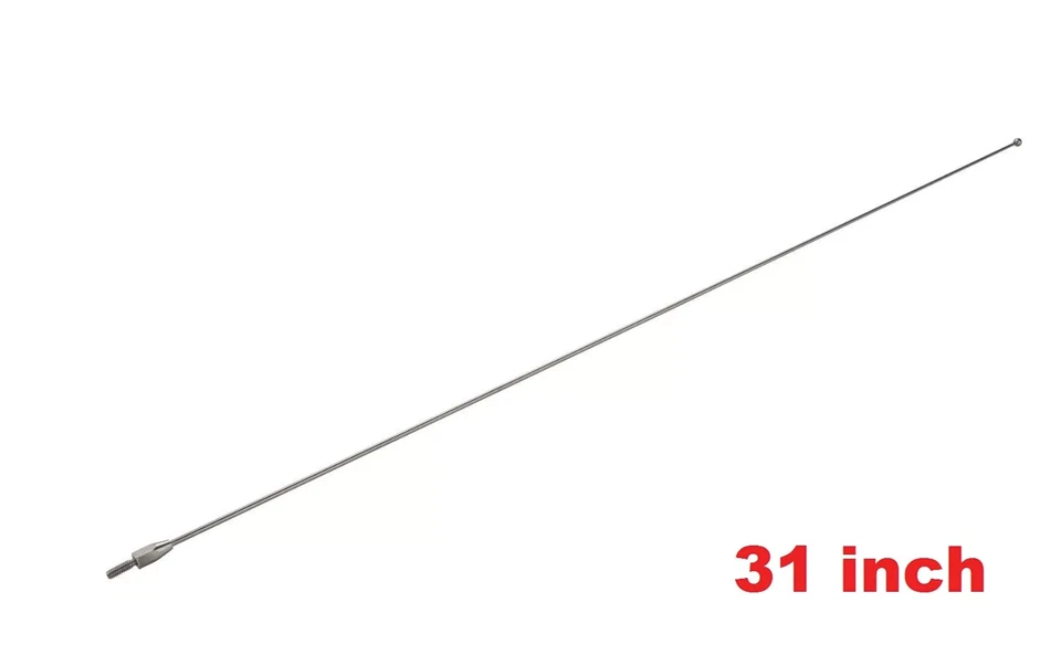 31" Stainless Steel Antenna Mast Power Radio AM/FM for Jeep Commander 2006-2010 - Image 2 of 4