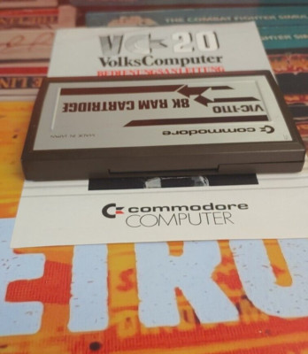 8k Ram Cartridge VIC-1110 (Vic 20) Modul Cartridge & Manual (working) Commodore