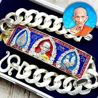 Successful Magic Bracelet Ruay Be2559 Rich Catch Income Money Thai Amulet 17605