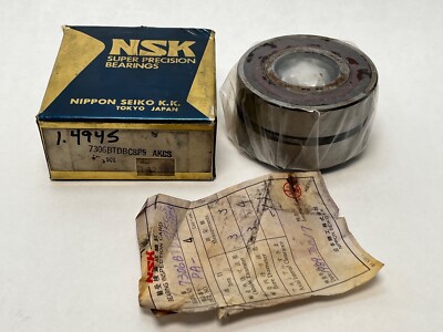 NSK 7306BTDBC8P5 Angular Bearing 30x72x19 mm 7306B-T-DB/DU-C8-P5 AKCS Japan 2Pcs