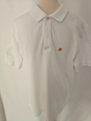True Measure of a man white men polo shirt size L           M139