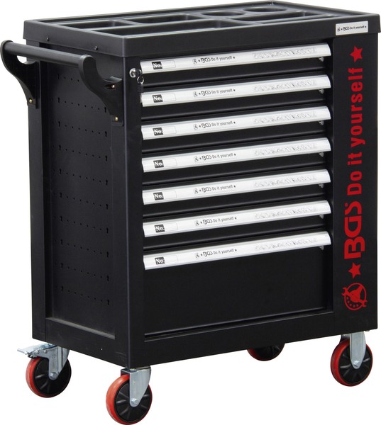 BGS-6058-1 Werkstattwagen 7 Schubladen 1 SeitentüR Leer-image