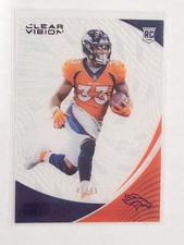 2021 Panini Javonte Williams RC Cvr-18 /49 Clear Vision Purple