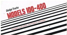 DODGE B100 B200 B300 B400 D100 D200 D300 D400 MANUALE ISTRUZIONI ORIGINALE 1977