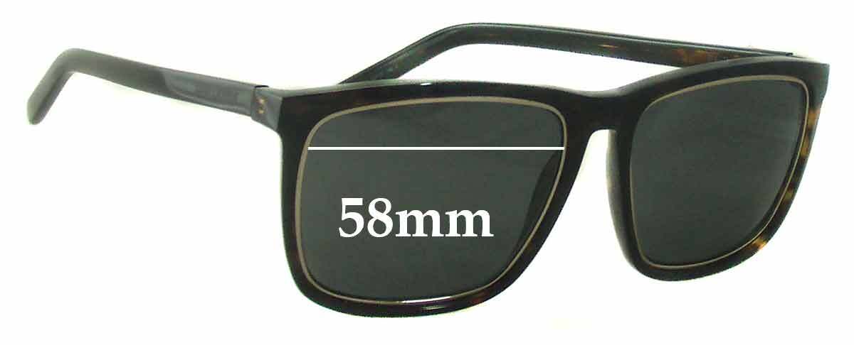 Lenti di ricambio per occhiali da sole SFx adatte a Saint Laurent Sl 2 larghezza 58 mm