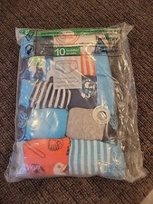 Wonder Nation Clothing Assorted Prints 10 Pack Briefs - 4T/5T