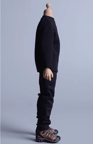 1/12 Scale Langarm T-Shirt Top Kleidung Modell für 6" männliche Actionfigur - Bild 10 von 26