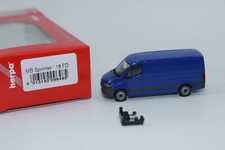 Herpa 096485 MB Sprinter '18 Box Flat Roof Ultramarine Blue 1:87 H0 NEW OVP