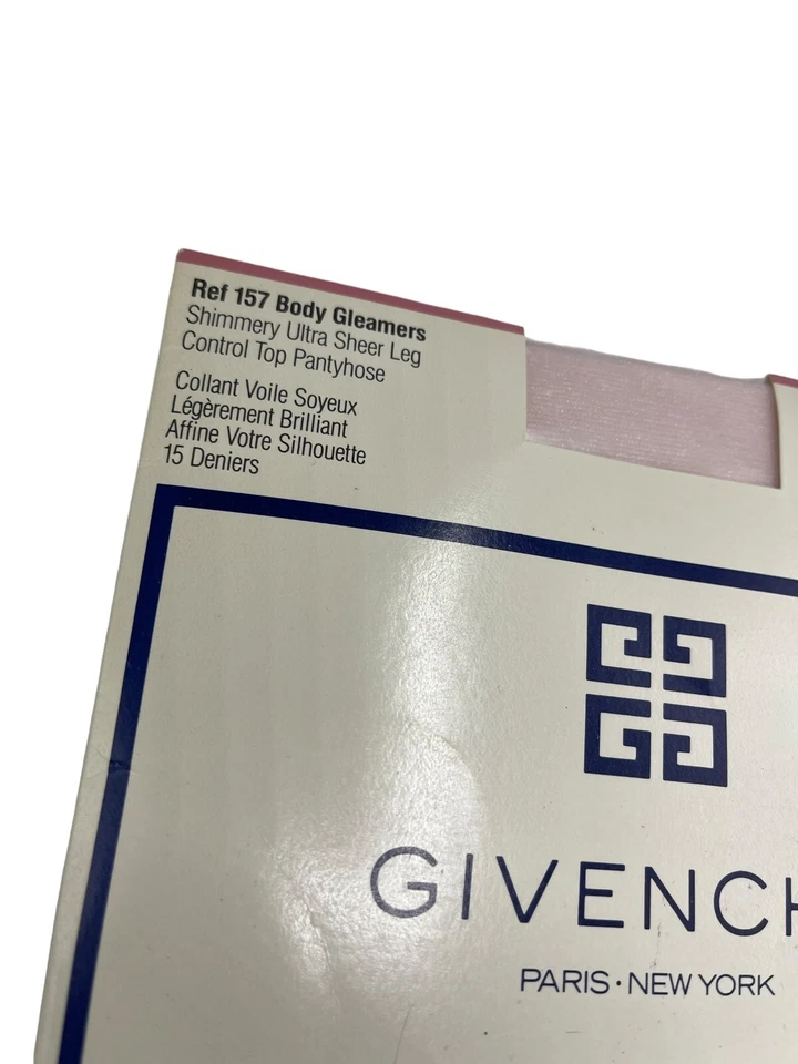 Antiga meia-calça Givenchy cintilante ultra transparente estilo framboesa #157 tamanho B maricas - Imagem 3 de 4
