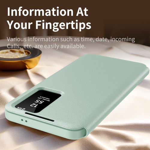 Smart Window Flip Etui do Samsung Galaxy S25 S24 S23 Ultra Etui ochronne na telefon komórkowy - Zdjęcie 34 z 55