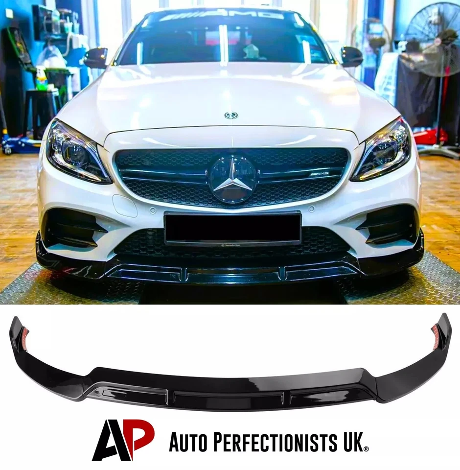 AUTO PERFECTIONISTS UK Mercedes Clase C ""C63S AMG Brabus Style"" W205 C205 divisor delantero labio 2019-2021