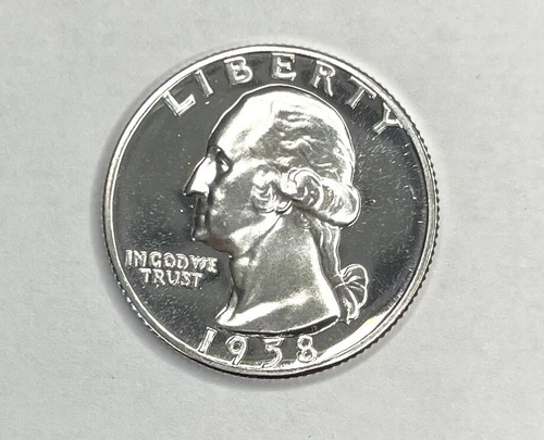1958 P Washington Quarter Silver GEM Proof