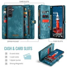 For Samsung Galaxy A16/A15/A14 Flip PU Leather Detachable Magnetic Wallet Case