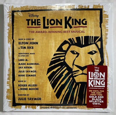 The Lion King Original Broadway Recording LP Colored Vinyl Sealed With Hype 2022